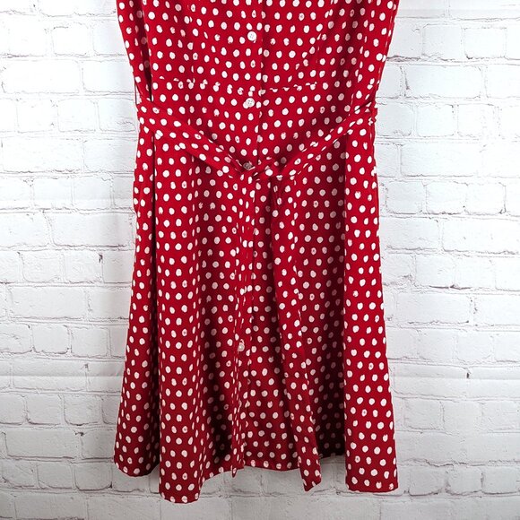 A New Day Retro Red/White Polka Dot Dress - Small - Picture 2 of 7